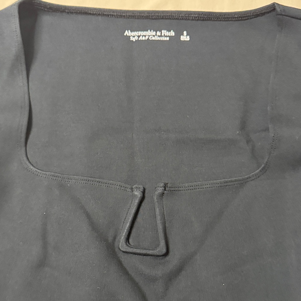 Abercrombie & Fitch Navy Long Sleeve Bodysuit - Picture 3 of 4